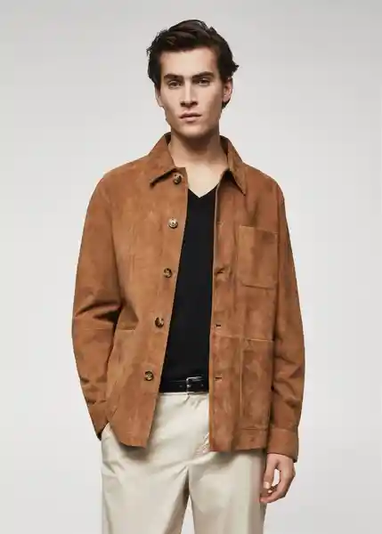 Chaqueta Cazadora Garden Camel Talla L Hombre Mango