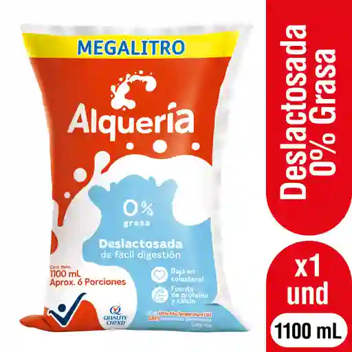 Alquería Leche Deslactosada 0% Grasa