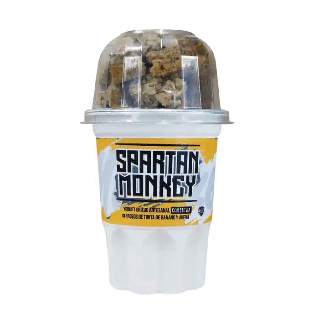 Spartan Monkey Yogurt Griego con Trozos de Torta de Banano