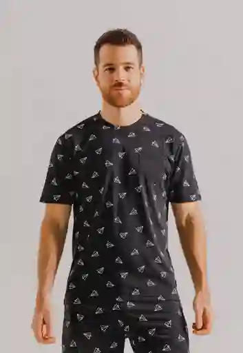 Camiseta Pijama Mc L-negro