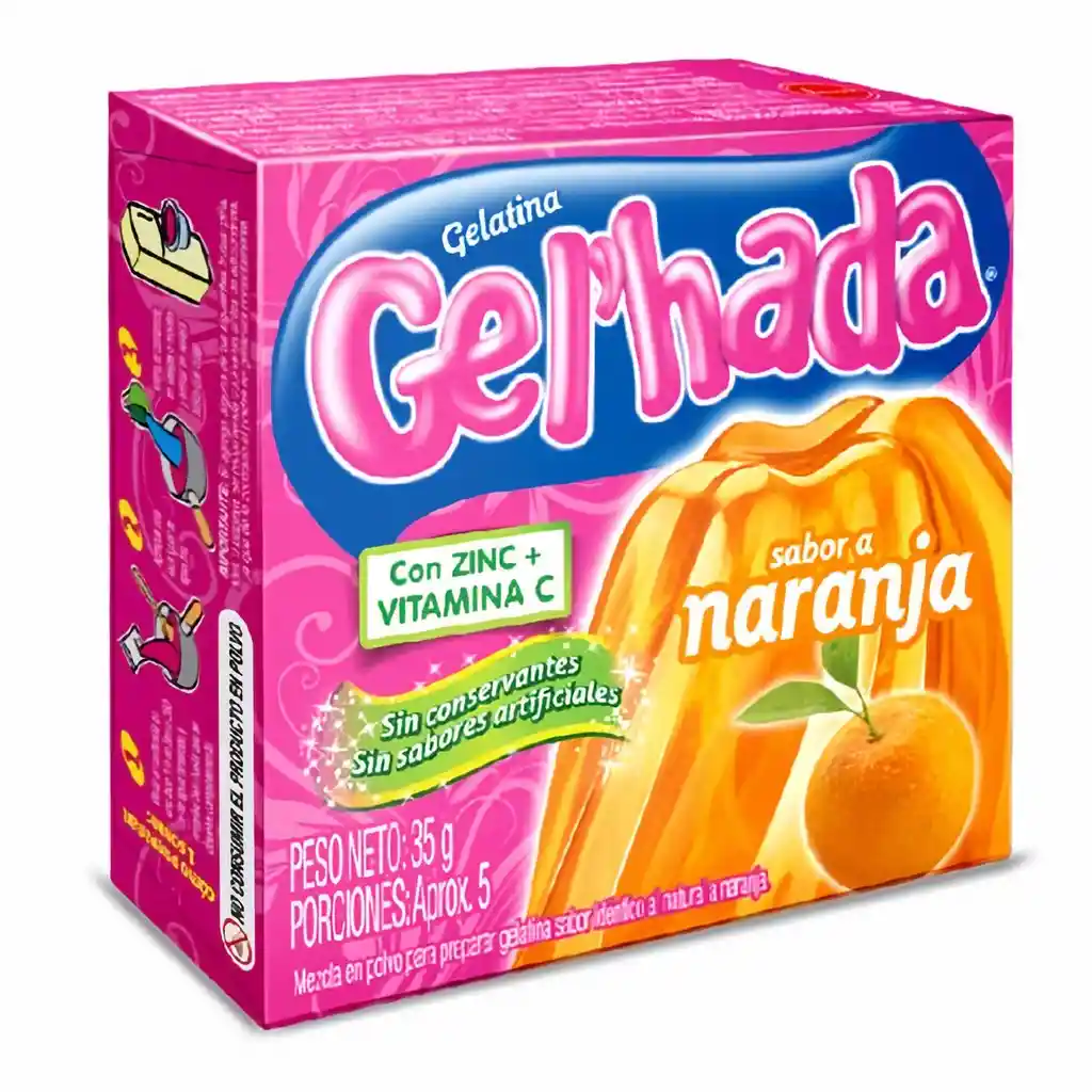 Gelhada Gelatina Naranja