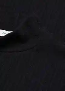 Camiseta Perseo Negro Talla S Mujer Mango
