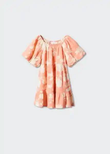 Vestido Sarab Peach Talla 69 Niña Mango