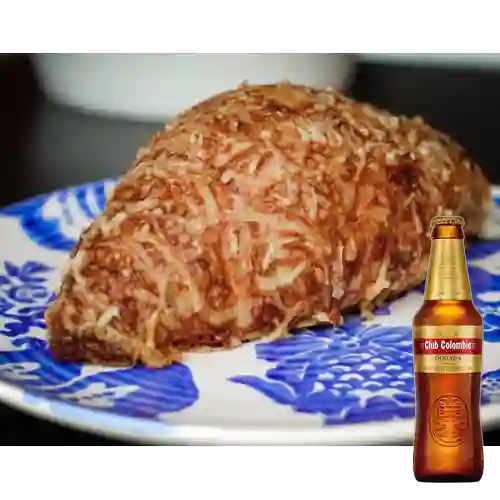 Combo Croissant 3 Quesos + Club Colombia Dorada 350 ml