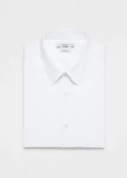 Camisa Emotion Blanco Talla XS Hombre Mango