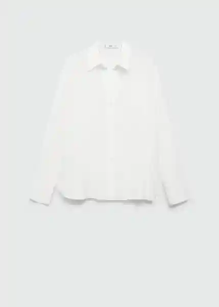 Camisa Lima Offwhite Talla L Mujer Mango