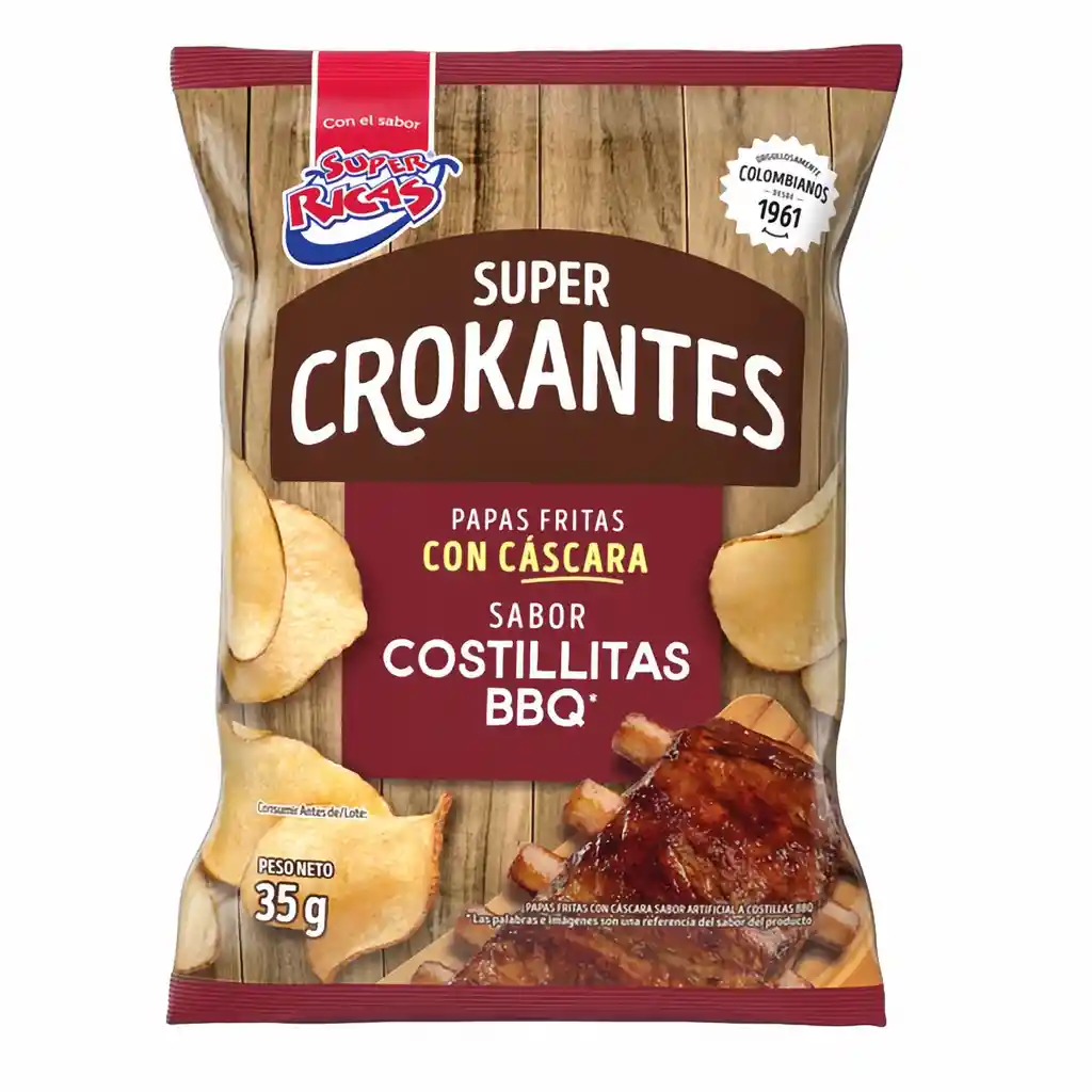 Super Crokantes Papas Ricas Bbq