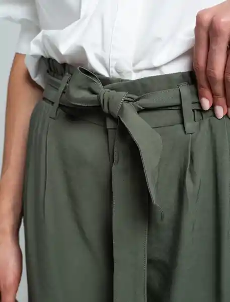 Pantalón Siena Verde Militar Oscuro 6 730E503 Naf Naf