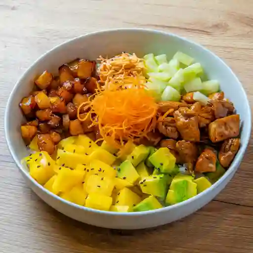 Poke de pollo terikayi