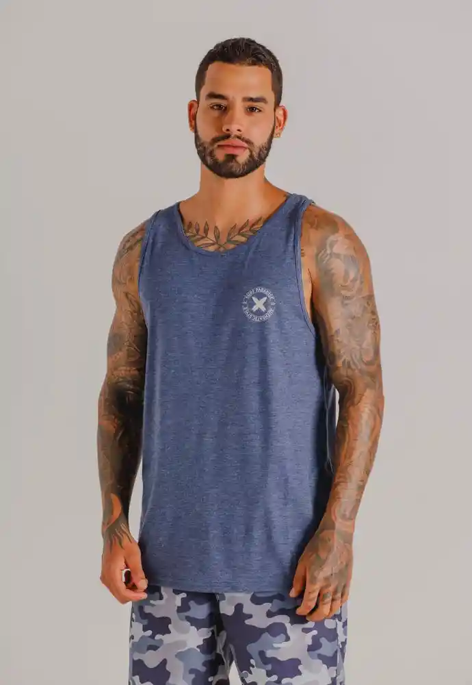 Camiseta Manga Sisa S-azul