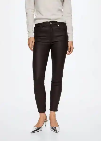 Jeans Isa Chocolate Talla 38 Mujer Mango