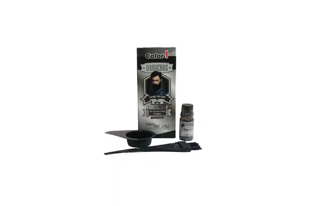  Color-1 Tinte Para Barba Tono Negro  