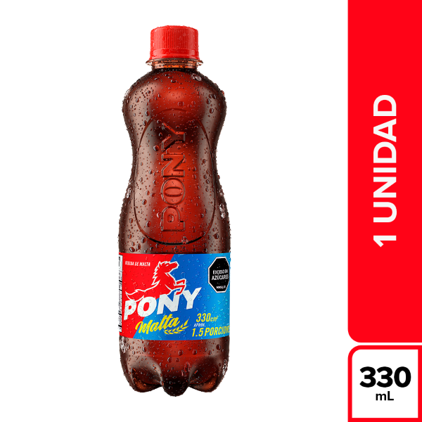Pony Malta Bebida Gaseosa a Base de Malta 330 ml