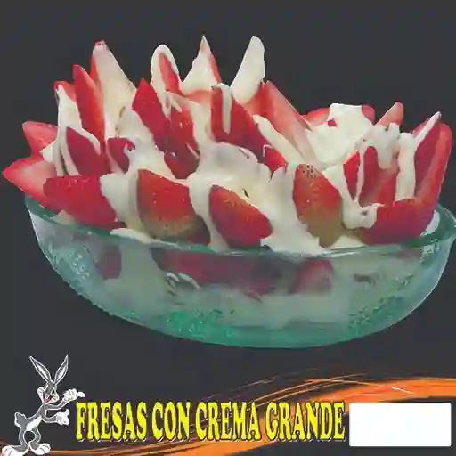 Fresas con Crema Grandes