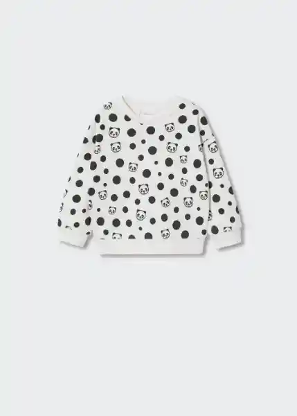 Sudadera Dots Offwhite Talla 66 Niñas Mango