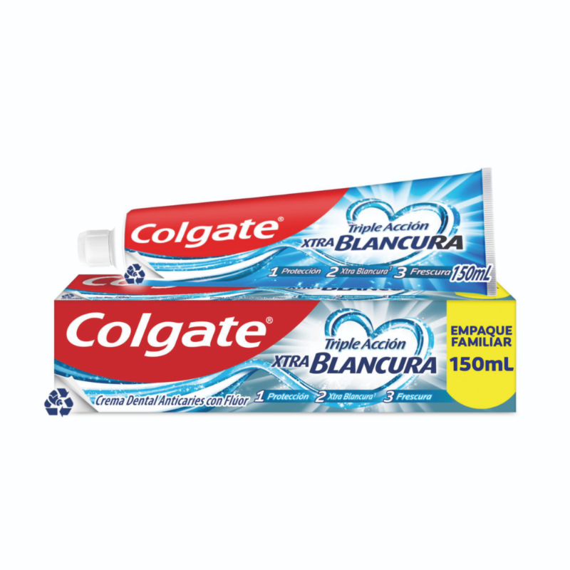 Colgate Crema Dental Triple Acción Extra Blancura 150 ml