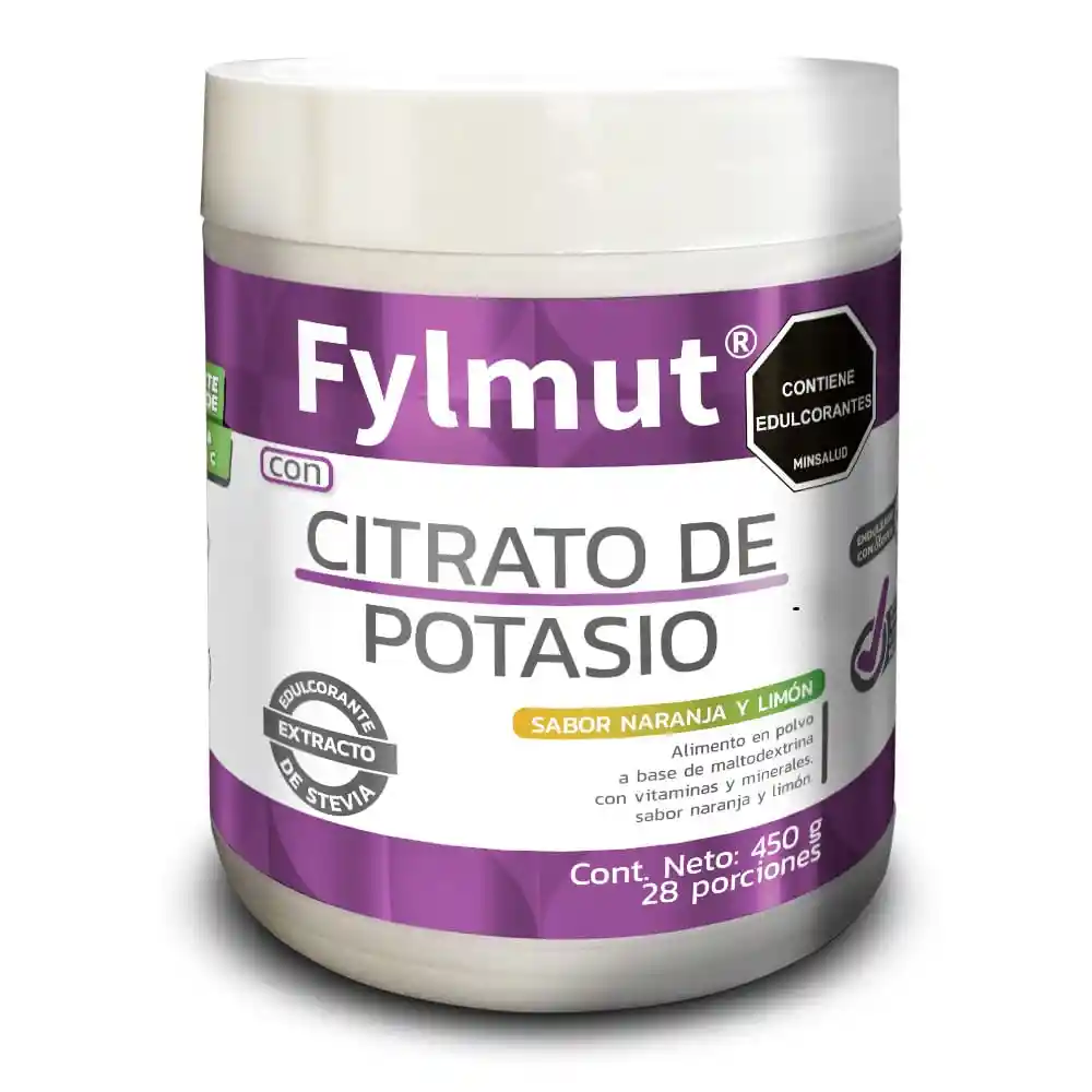 Citrato de Potasio Fylmut Sabor Naranja