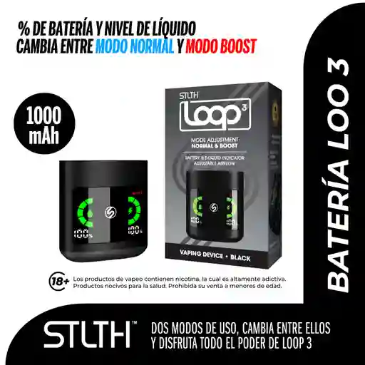Stlth Vapeador Loop 3 Device Black