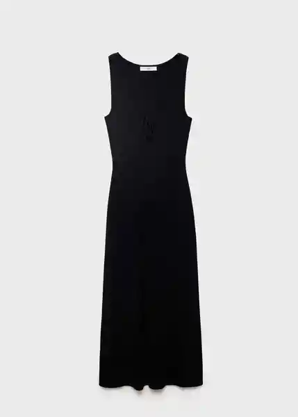 Vestido Forat Negro Talla M Mujer Mango