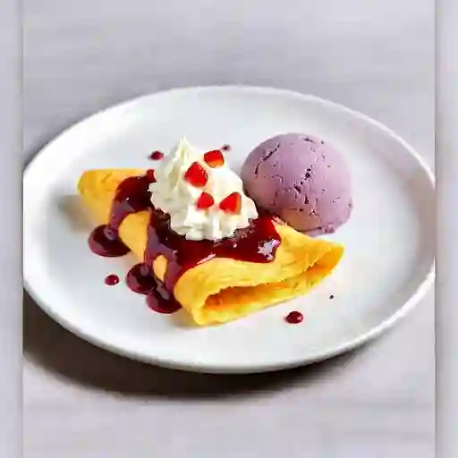 Crepe de frutos rojos
