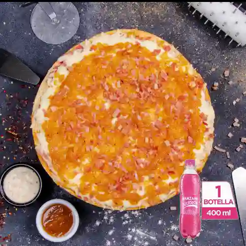 Combo Pizza Hawaiana + Postobón Manzana 400 ml