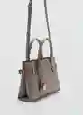 Bolso P Harvey Gris Talla 99 Mujer Mango