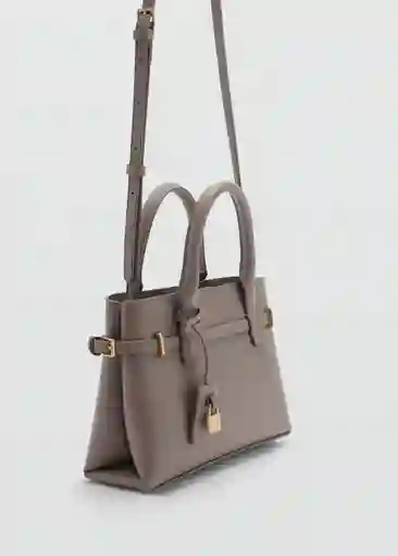 Bolso P Harvey Gris Talla 99 Mujer Mango