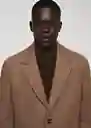 Abrigo Haki Camel Talla L Hombre Mango