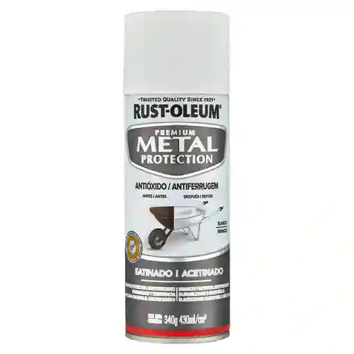 Rust-Oleum Pintura Metal Blanco Satinado