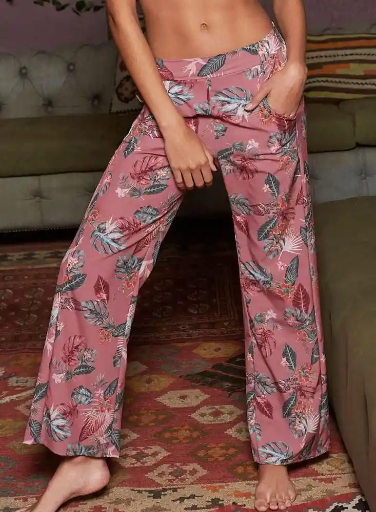 Pantalón Largo de Pijama Xl-salmon