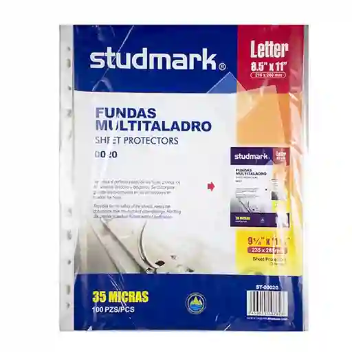 Studmark Bolsillo Catálogo Tamaño Carta 30 Micras