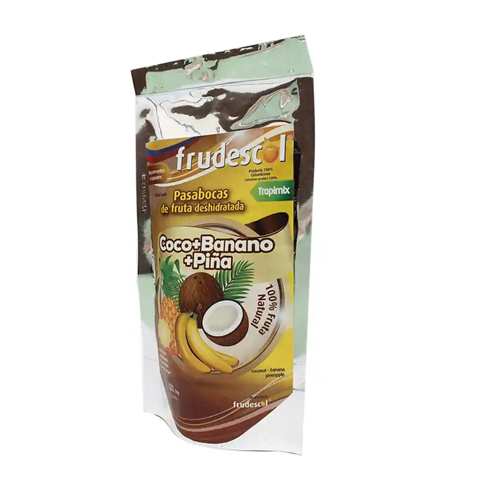 Frudescol Pasabocas de Frutas Deshidratadas  Coco+Babano+Piña