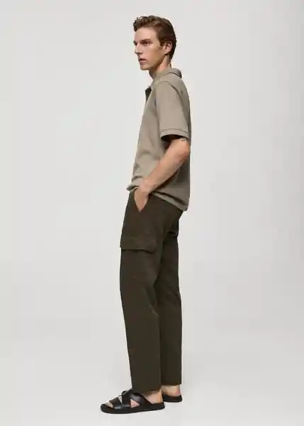 Pantalón Sootyc Khaki Talla 46 Hombre Mango