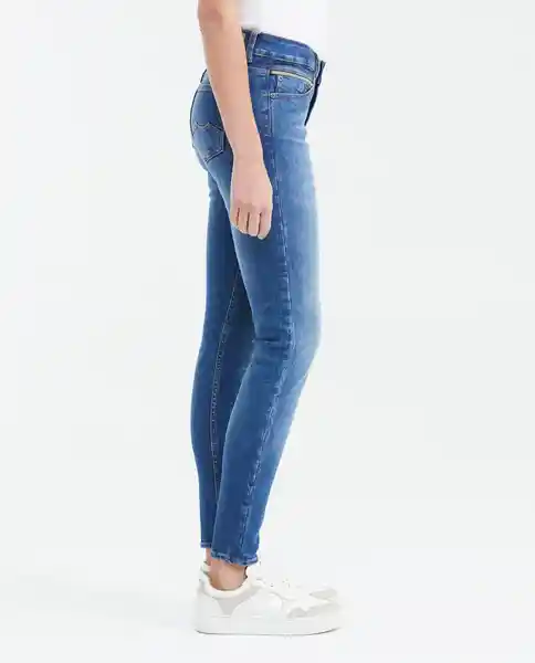 Jean Low Rise Rusty Medio Mujer Azul Frances Medio 10 Chevignon