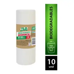 T/L/D Bolsa Basura Residencia Blanca para Reciclar 35-42 Litros