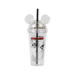 Vaso de Plástico Botella de Mickey Mouse Con Pitillo Miniso