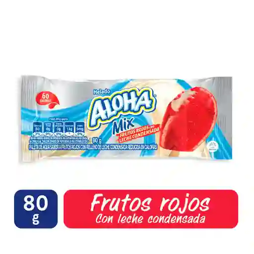 Aloha Paleta Helada Mix Sabor Frutos Rojos