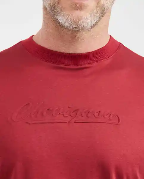 Camiseta Graphic Rojo Pasa Ultraoscuro Talla XL Chevignon