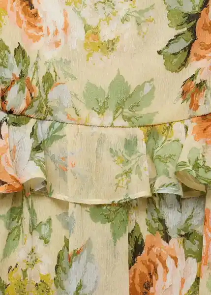 Vestido Stella Crudo Talla M Mujer Mango