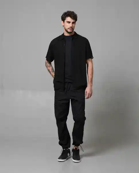 Camisa Hombre Negro L 110F050_NEG194007 Rifle