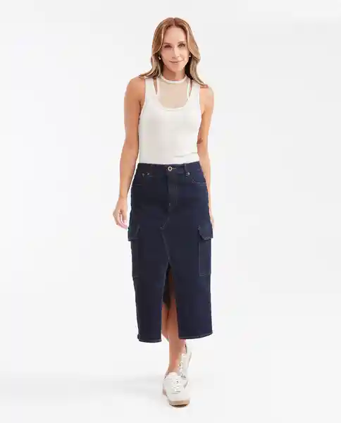 Esqueleto Mesh Doble Tanktop Crudo Abedul Claro T XS Chevignon
