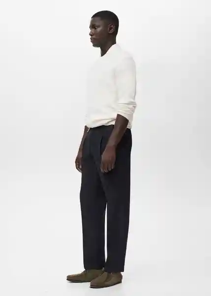 Pantalón Light Marino Talla 44 Hombre Mango