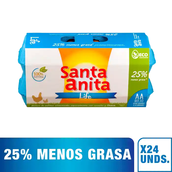 Santa Anita Huevos Rojos Tamaño AA Life