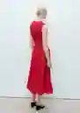 Vestido Maya Rojo Talla S Mujer Mango