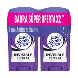 Lady Speed Stick Desodorantes Invisible Floral 90 g