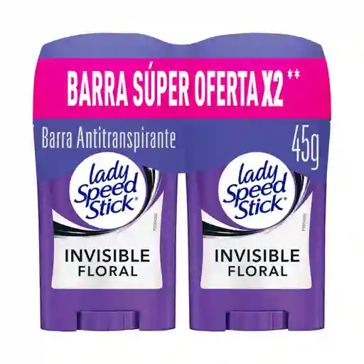 Lady Speed Stick Desodorantes Invisible Floral 90 g