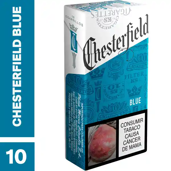 Chesterfield Blue​ X 10 Cigarrillos