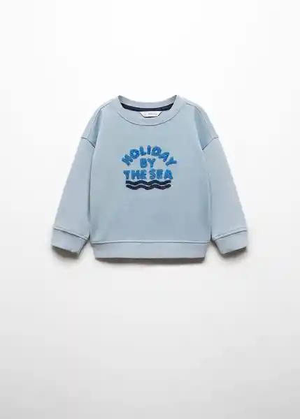 Buzo Sudadera Thesea Celeste Talla 69 Niños Mango