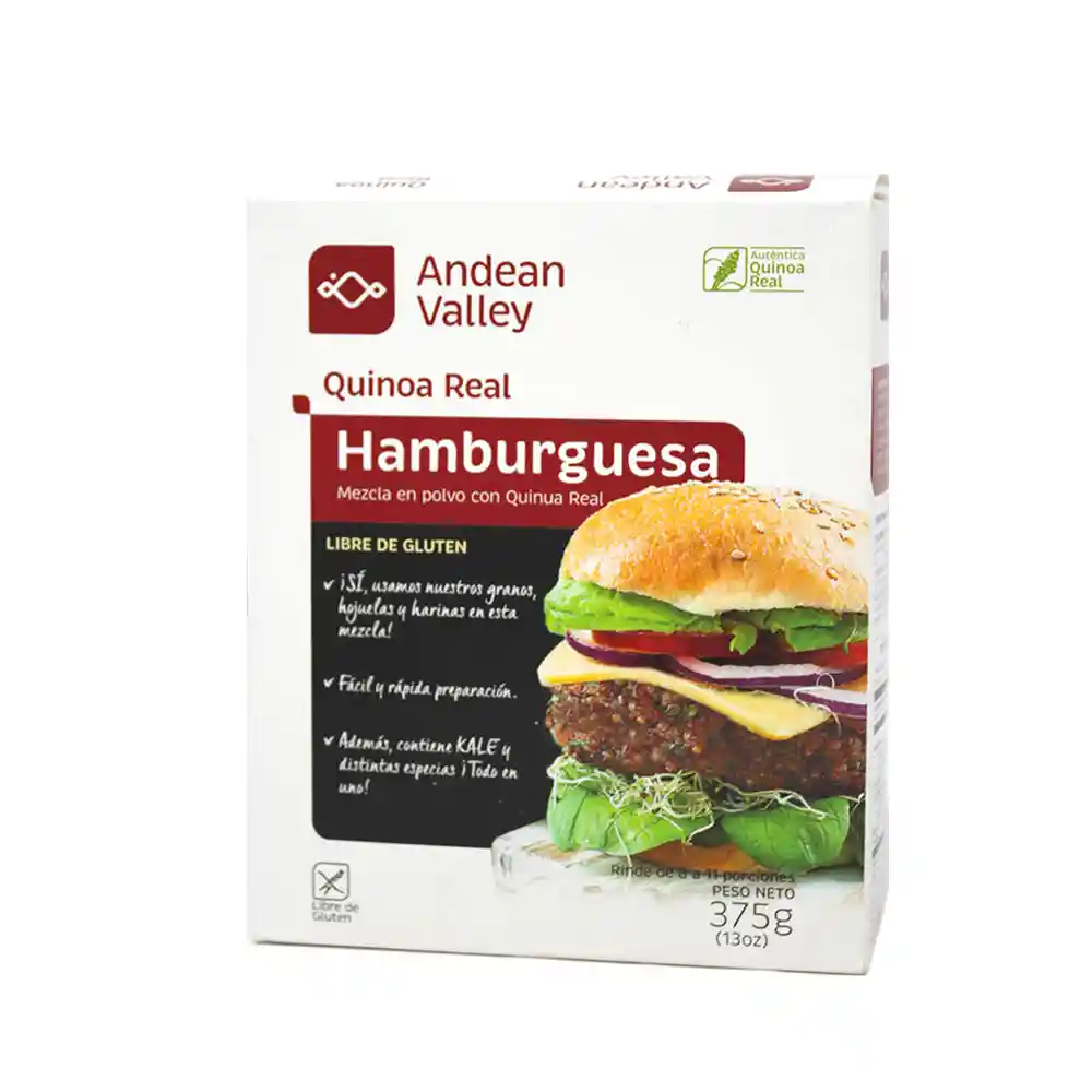 Andean Valley Hamburguesa de Quinoa Real