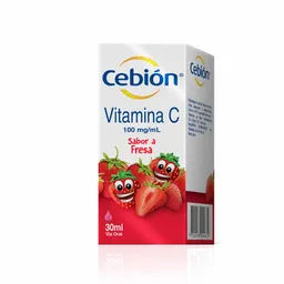 Cebión Vitamina C en Gotas para niños sabor a Fresa con 30ml